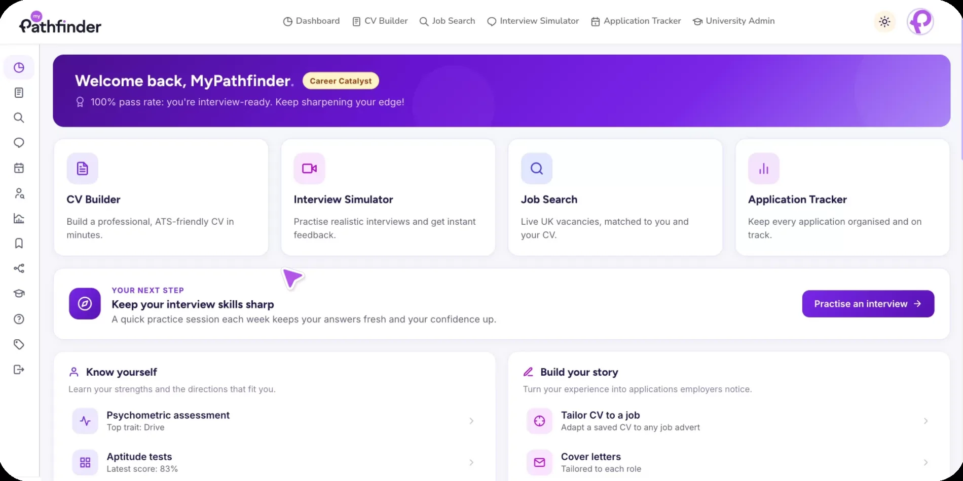 MyPathfinder platform demo
